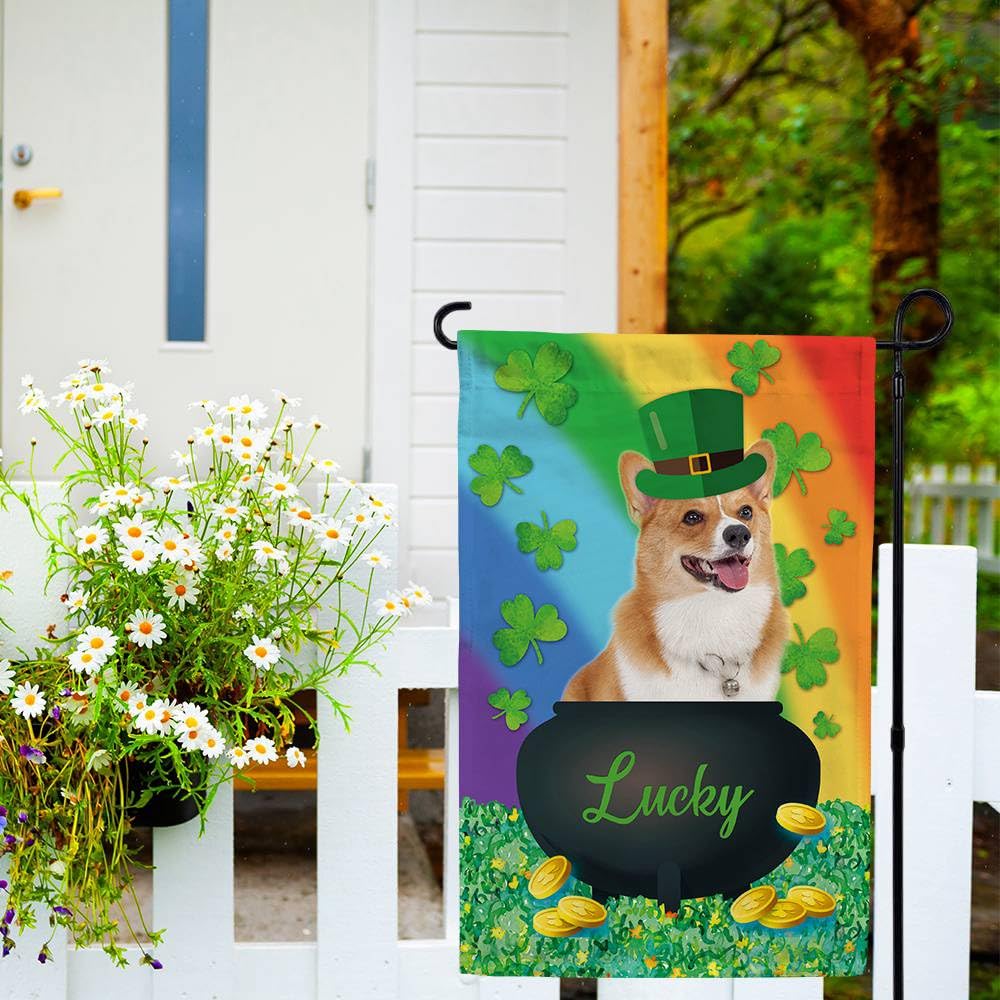 Amazon.com : St.Patrick's Day Lucky Dog Garden Flag Chihuahua Dog